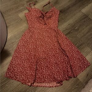 SHEIN open back a line dress